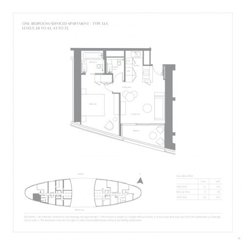 One Bedroom Serviced Apartments